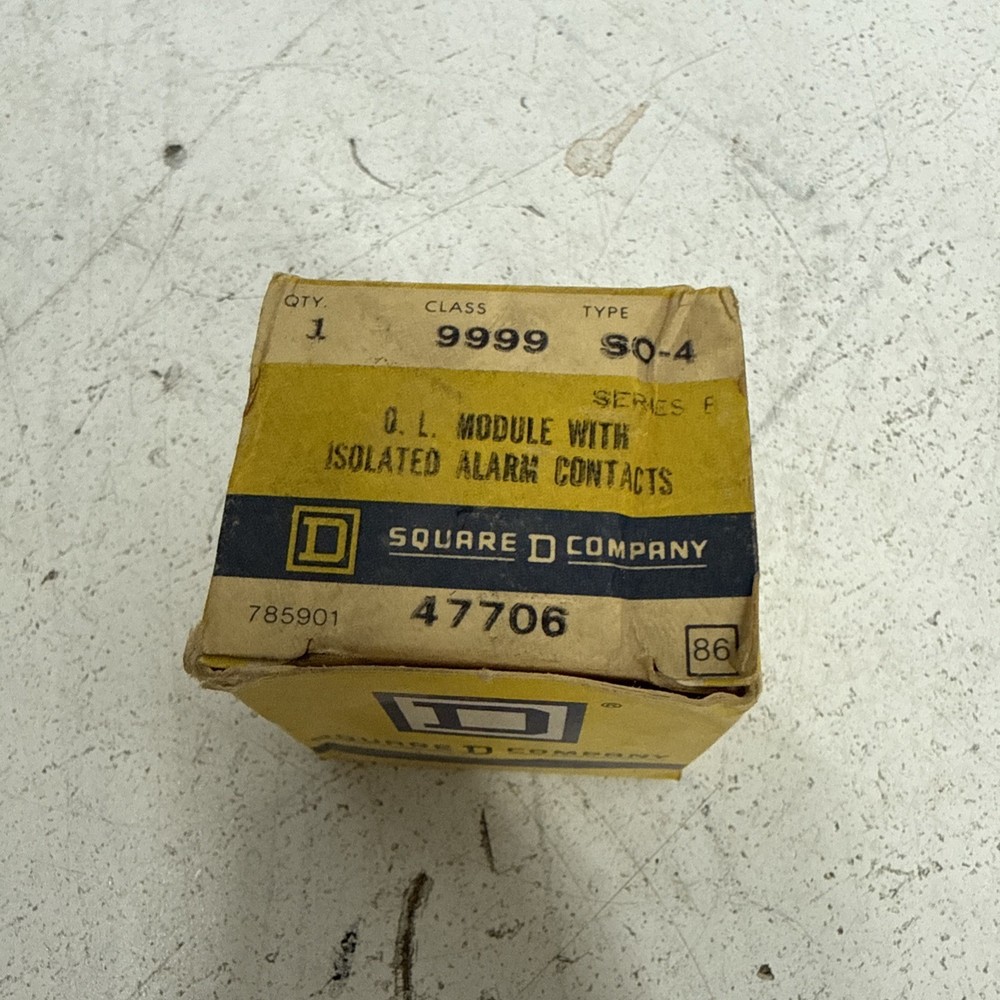 Square D Class 9999 Type SO4 Overload Module, Series C, NEMA B600 & R150 **NOS**