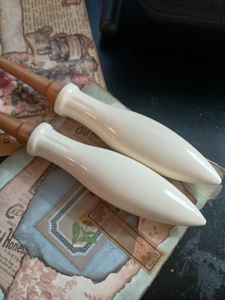 Vintage Lefton Americana Rose Serving Fork And Spoon Set