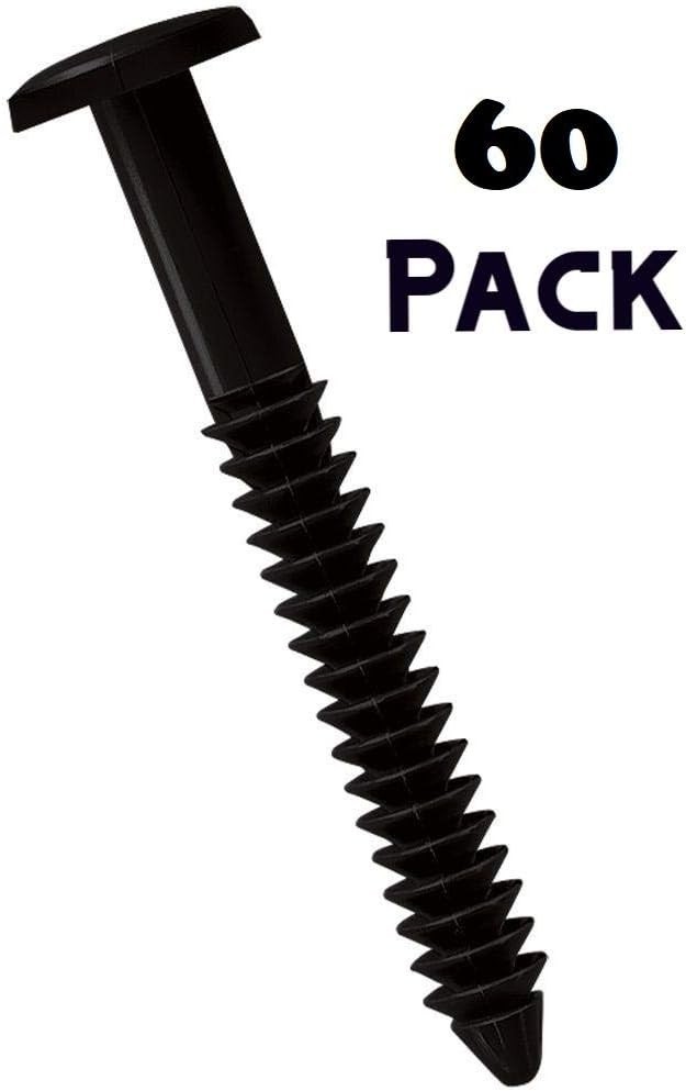 Black Shutter Lok Pegs 60 Pack - Easy Install