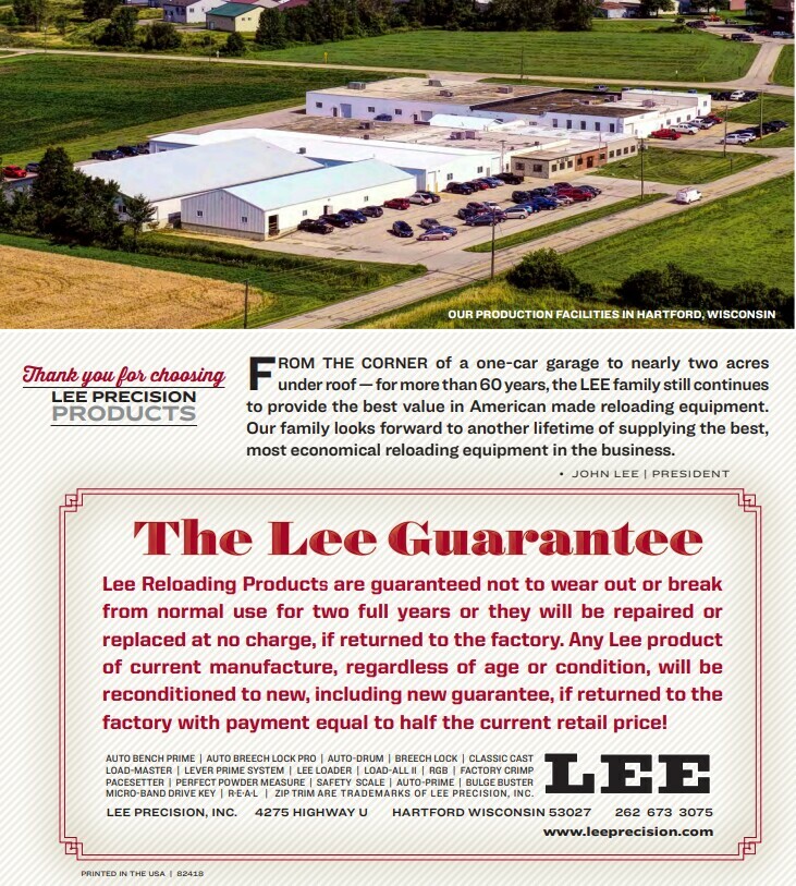 Lee 90984 Load Master Shell Plate #21L New in Package #90984