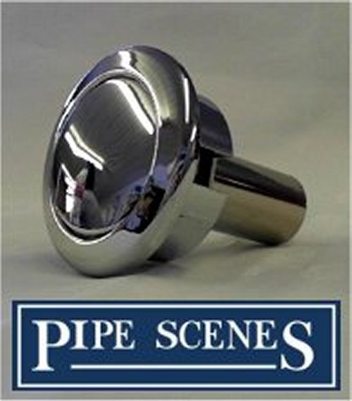 Siamp Storm 33A Toilet Push Button Single Flush Water Saving Chrome Effect B&Q