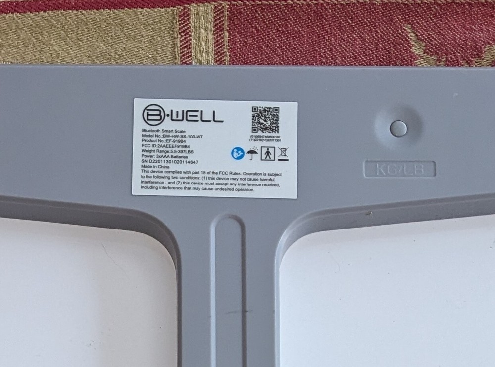 BWell Bluetooth Smart Scale