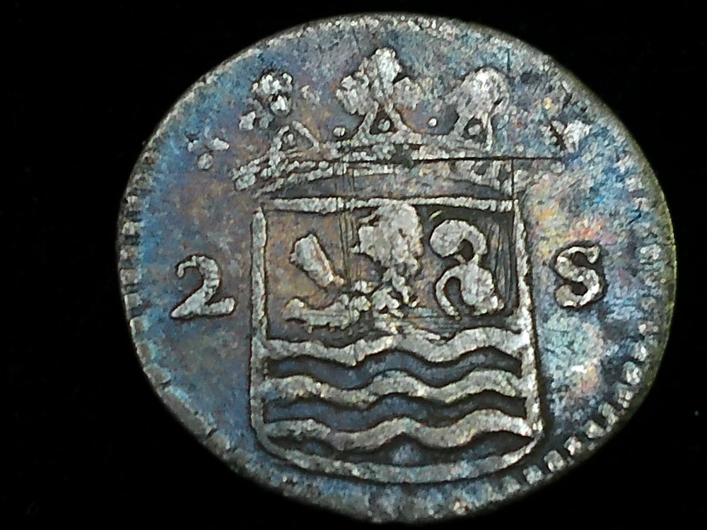 1745 Colonial Silver Two Stuivers - Zeeland
