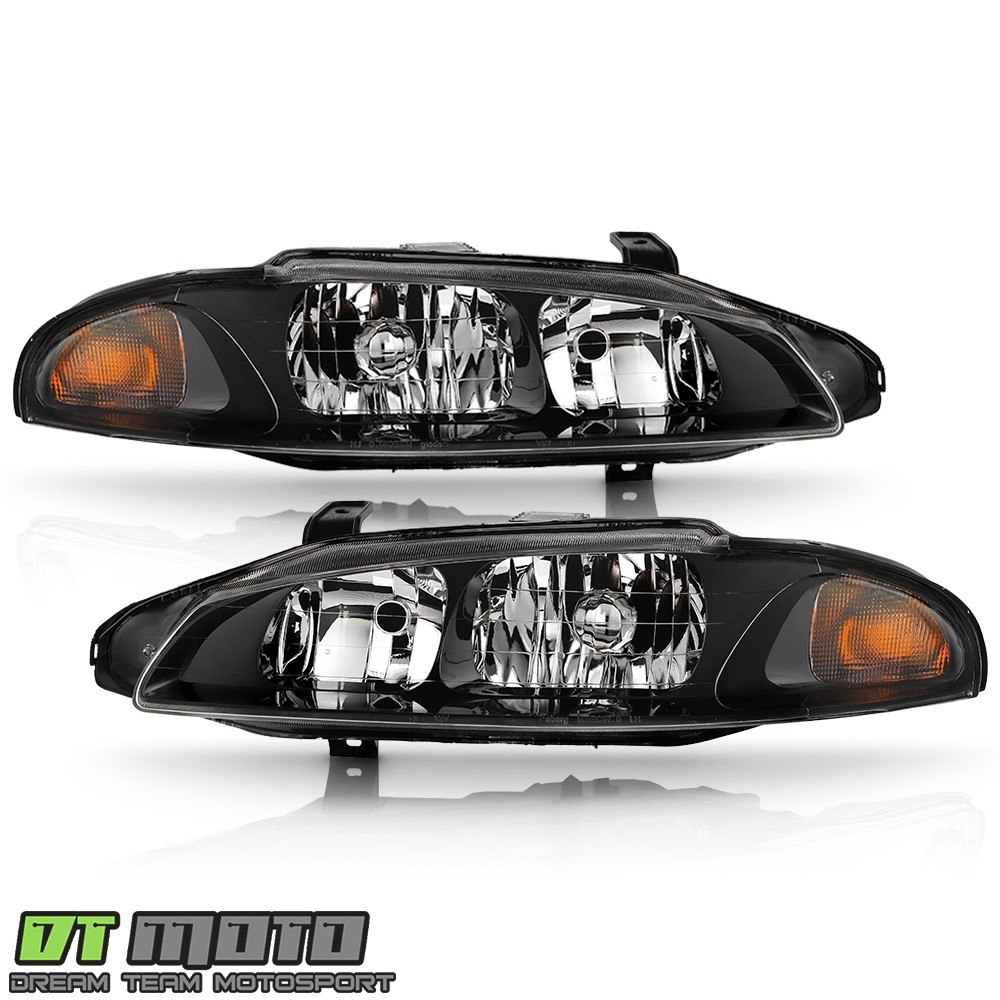 For 1997 1998 1999 Mitsubishi Eclipse Headlights Headlamps Pair Set Left+Right