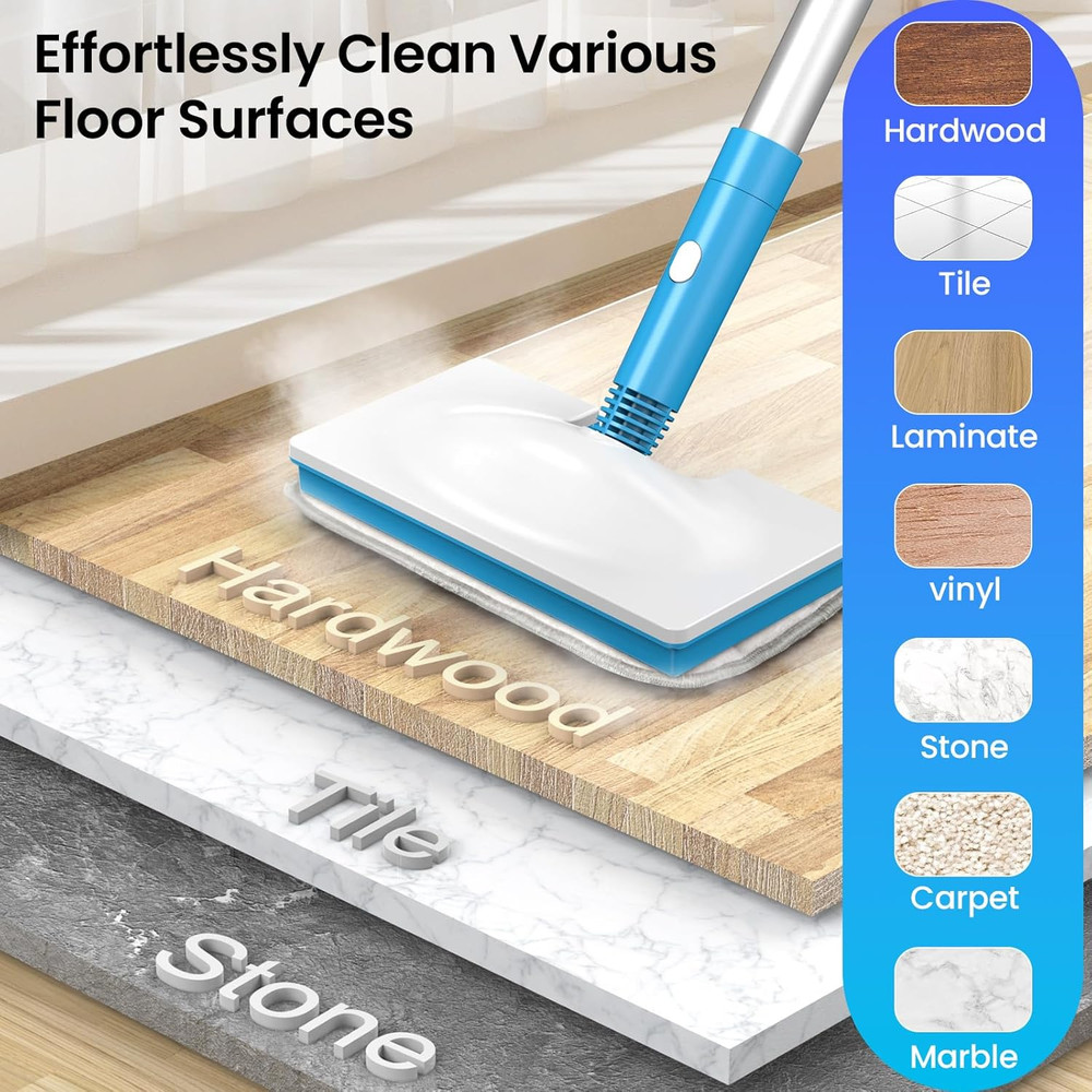Z7 Multi-Purpose Steam Mop & Handheld Cleaner for Home, Blue
