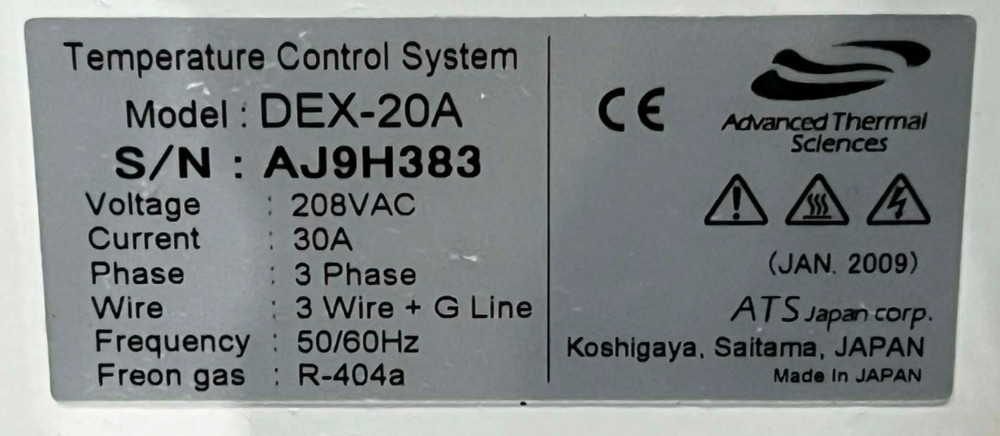 Advanced Thermal Sciences ATS DEX-20A Temperature Control System *untested as-is