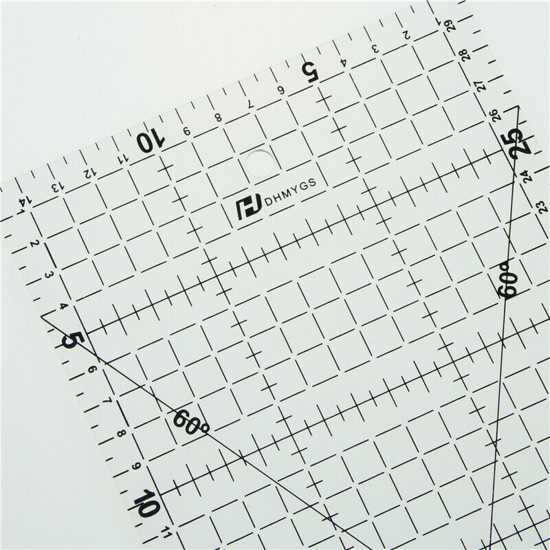 Quilting Ruler Quilters Craft Patchwork Square Rectangle Ruler 15 * 30cm UK