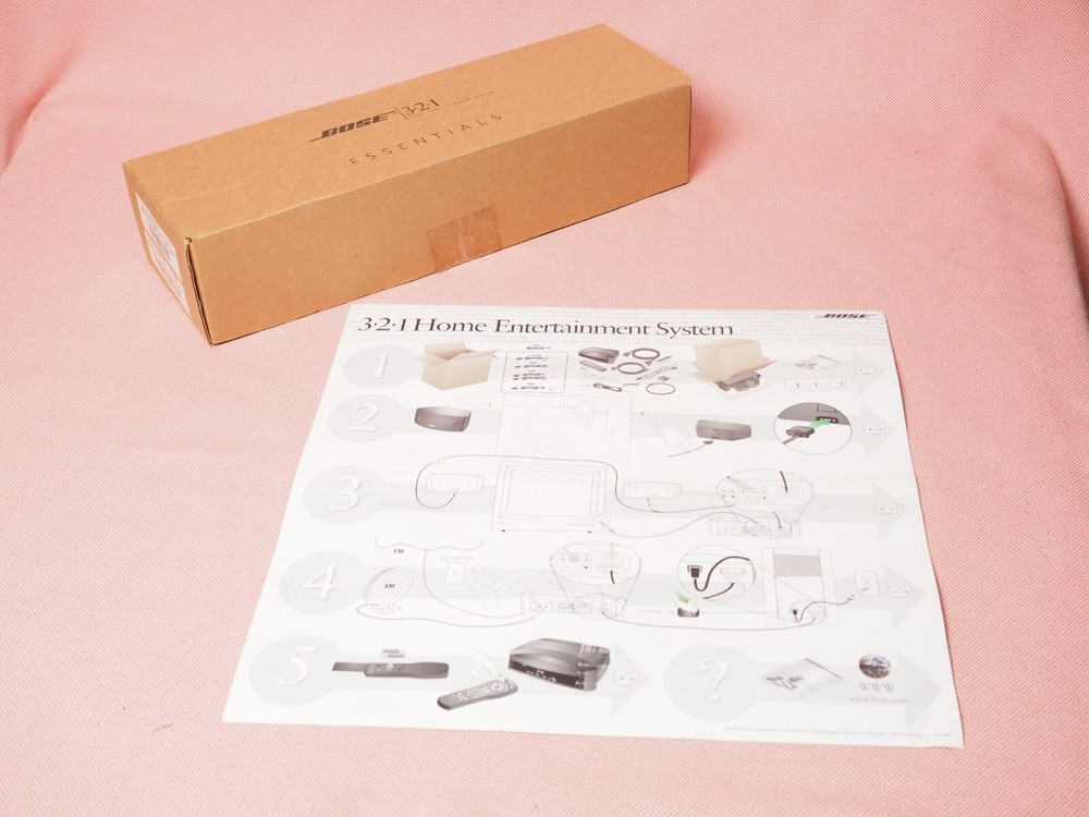 Bose 3·2·1 2.1 Channel Home Entertainment System Graphite Please Read