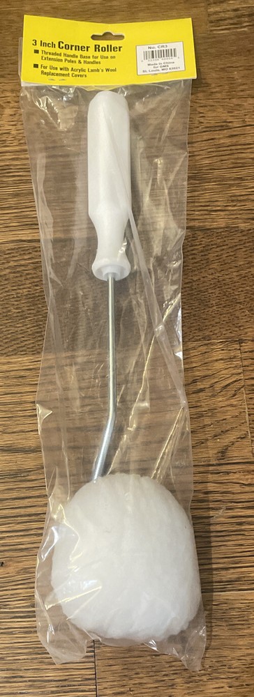 Renegade 3” Corner Roller - CR3 - Threaded Handle - Acrylic Lambs Wool