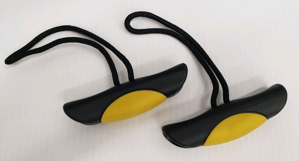 Kayak Toggle Pull Handles 2 Pack, YELLOW Carry Loop Handles Canoe Universal Yak,