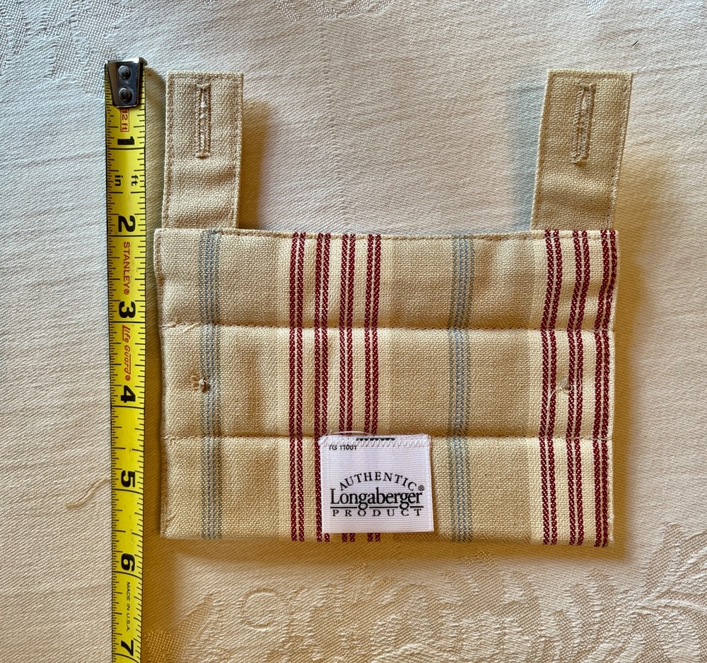 Longaberger Handle Gripper - Awning Stripe NIB