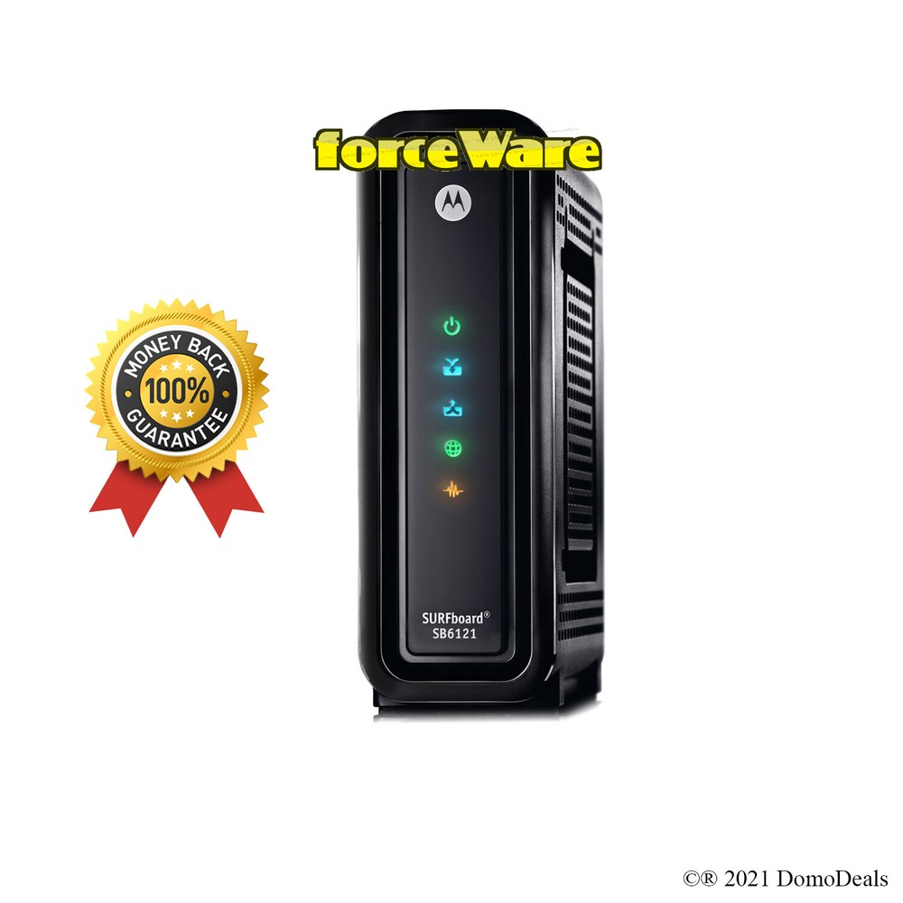 Arris Motorola SB6121 DOCSIS 3.0 Cable Modem with forceWare