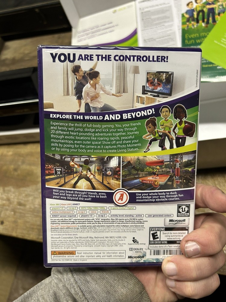 XBOX 360 KINECT MOTION SENSOR CONTROLLER OPEN BOX