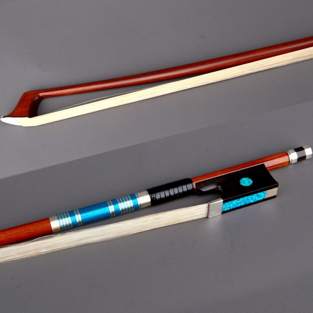 D.Peccatte Copy Master Pernambuco Violin 4/4 Bow Ebony Blue eye Frog Silver Fast