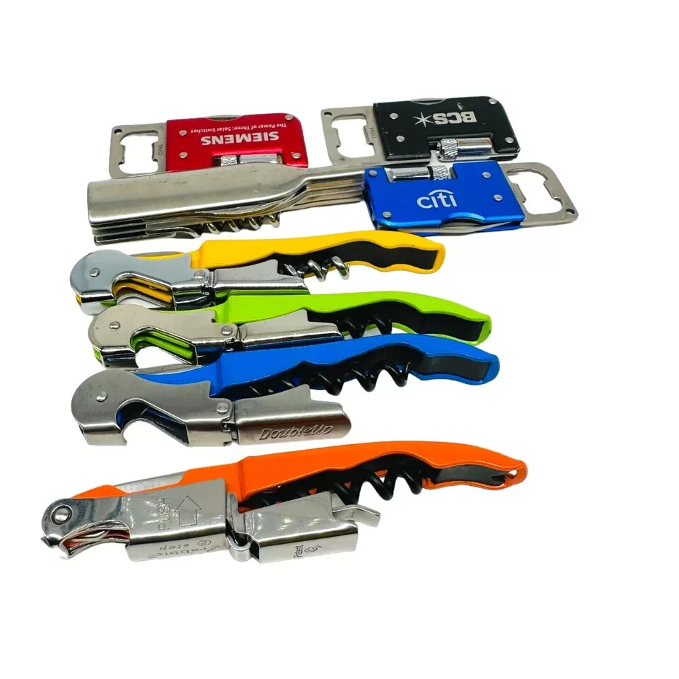 8 Pcs Rabbit, Doubleup, Siemens & Assorted Waiter's Corkscrew Wine Bottle Opener