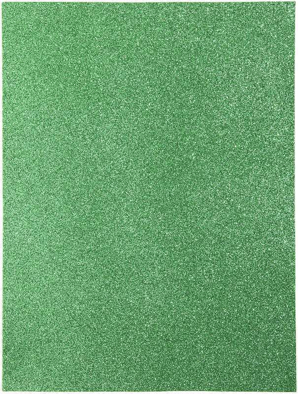 Glitter Foam Sheet 9"X12" 2mm Green