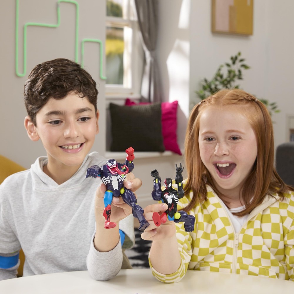 Spider-MAN Marvel MixMashers Venom vs. Venomized, 5 inches, Purple, Red