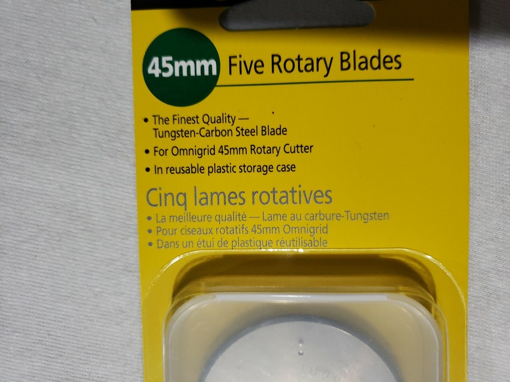Dritz Omnigrid Rotary Blade Replacement Blades 5/Pkg 45mm- , 2052