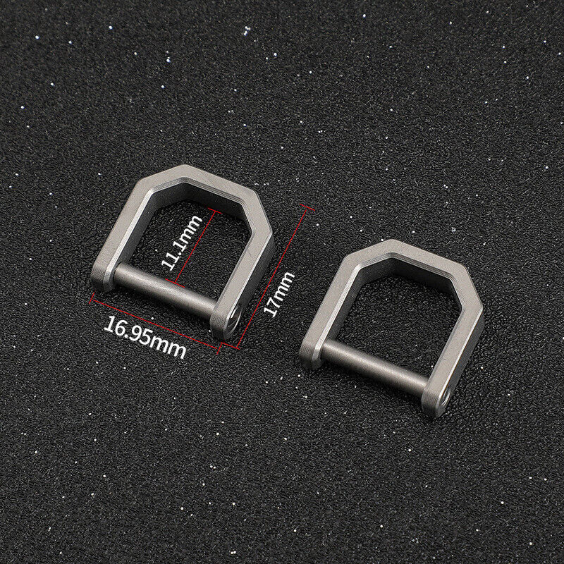Titanium Alloy Type D Car Remote Control Keychain Horseshoe Buckle Connecting