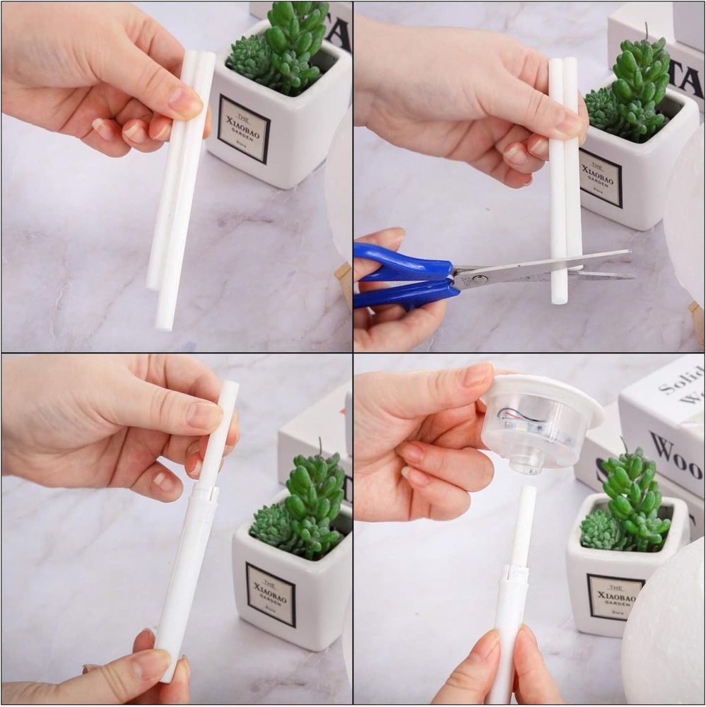 5.35'' Replacement Cotton Wicks - 24 pcs for Mini Humidifiers & Air Diffusers