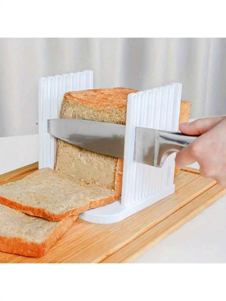 Foldable Bread Slicer Guide ABS Toast Loaf Cutter Adjustable