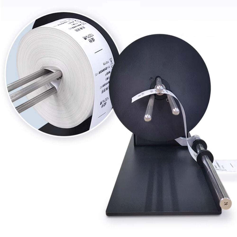 Automatic Label Coreless Rewinder Small Barcode Label Rewinder Speed Adjustable