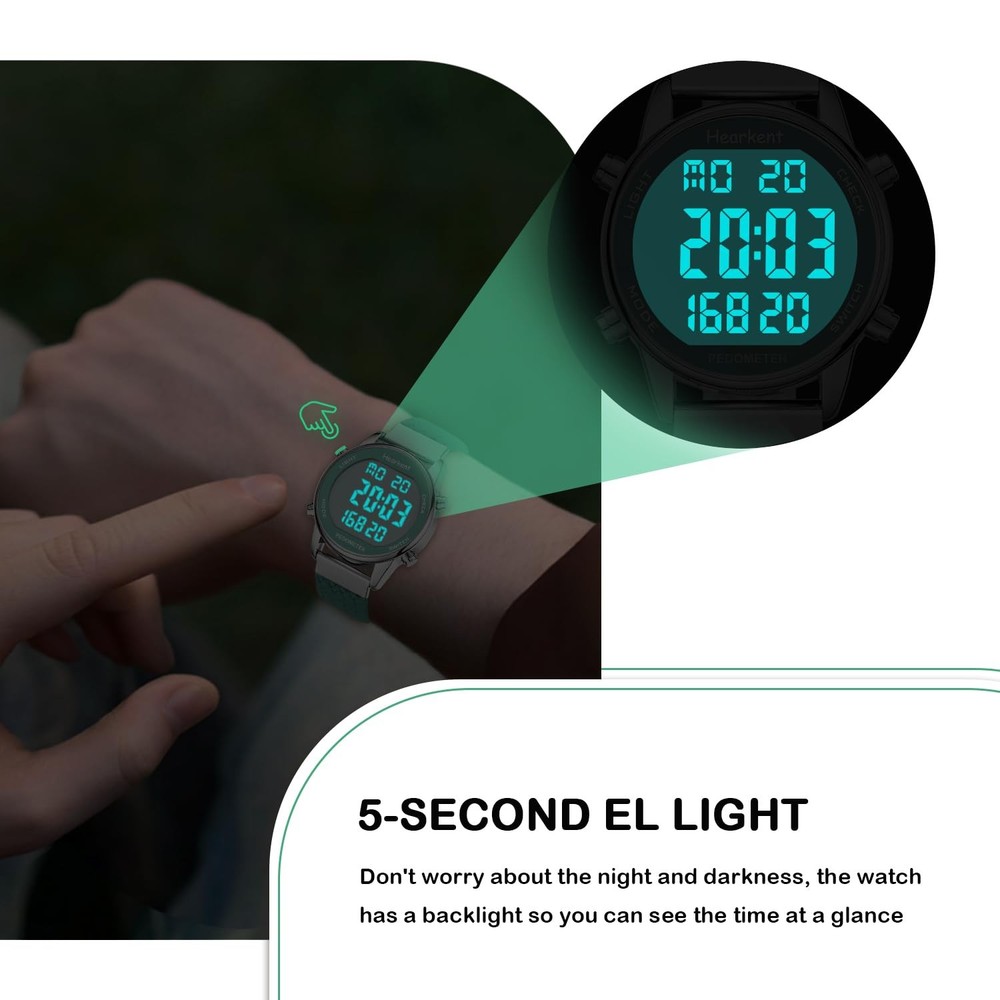 Womens Pedometer -Step Tracker with Calories Counter-Non Bluetooth Pedometer ...