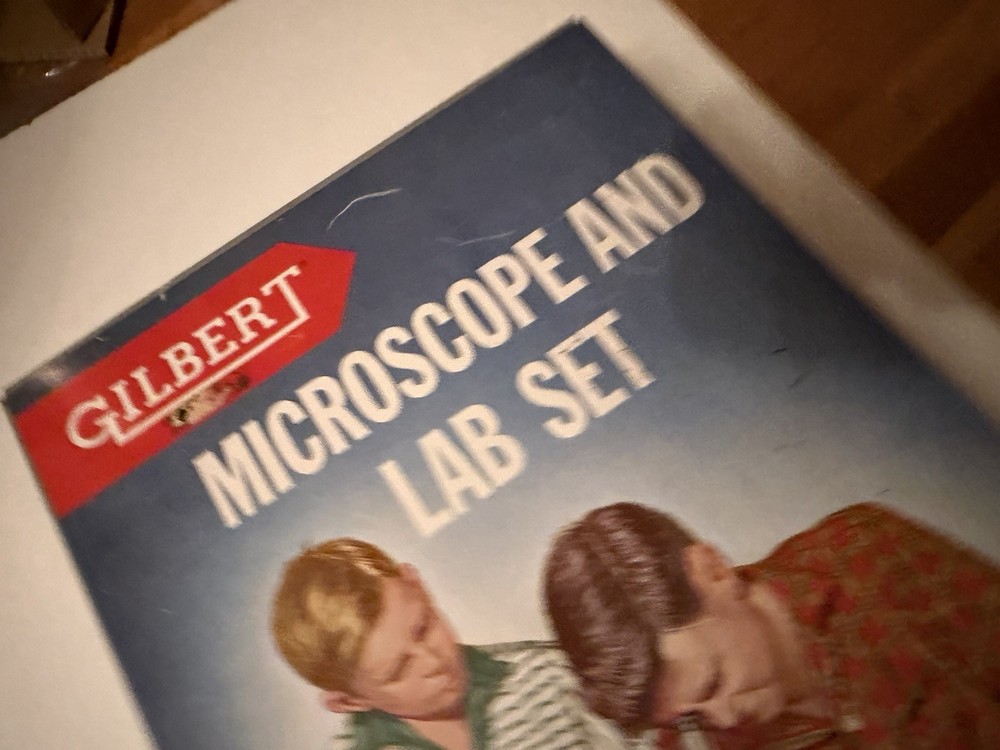 Vintage Gilbert Chemistry Microscope and Lab Set 13031 METAL CASE ONLY EMPTY BOX