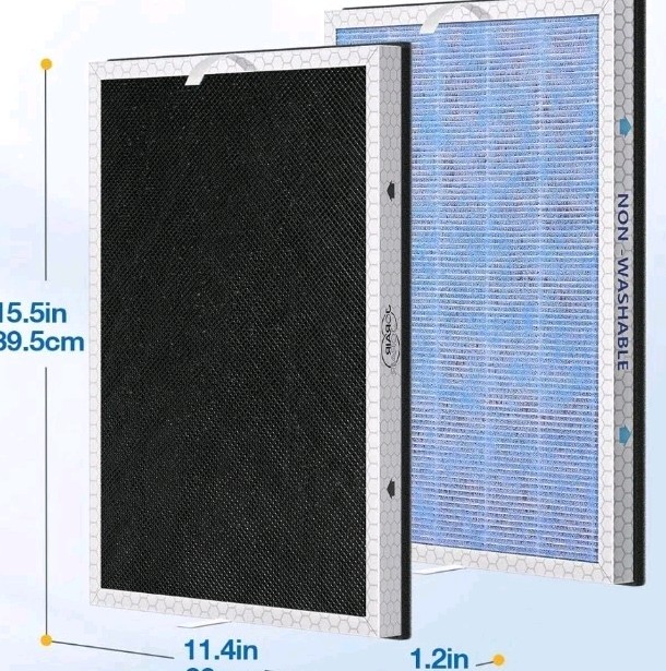2 PACK MSA3/MSA3S True Hep Style Replacement Filter Compatible with Membrane