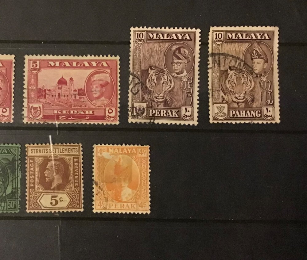 Malaya stamp selection