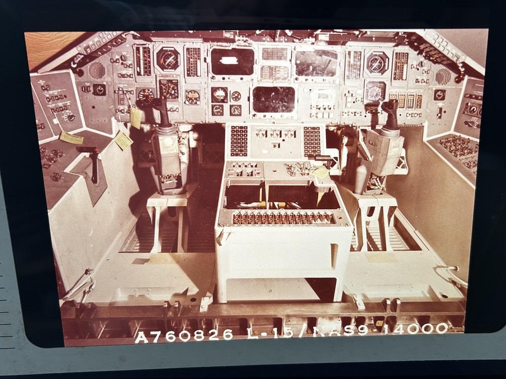 1977 NASA KSC Space Shuttle Orbiter Cockpit Controls Presentation Transparency