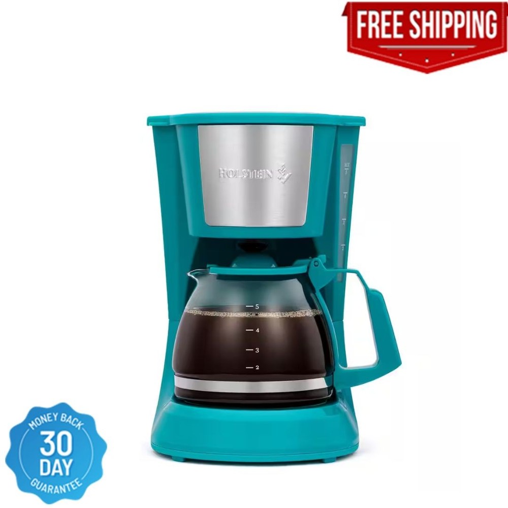 Everyday 5-Cup Teal Coffee Maker