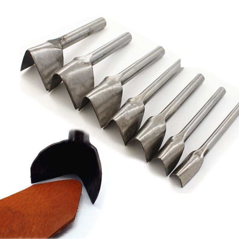 Leather Cutter Punch End Punch Tool for DIY Crafting Handwork Strap Belt, Wallet