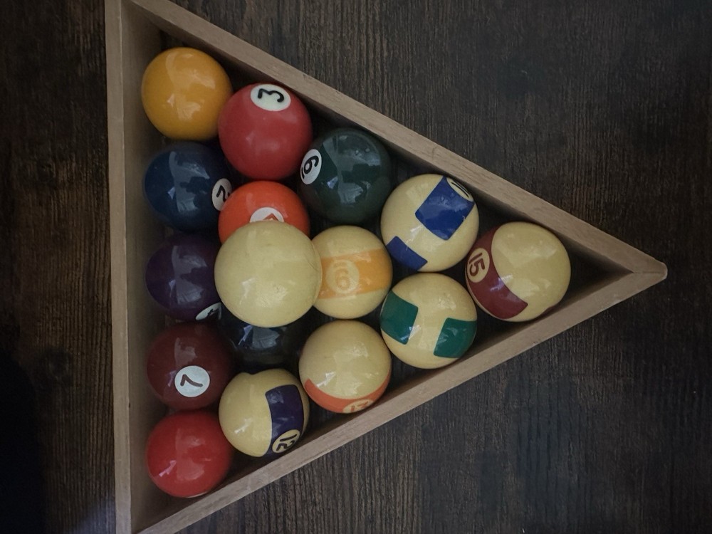 Mini billiard balls for decoration