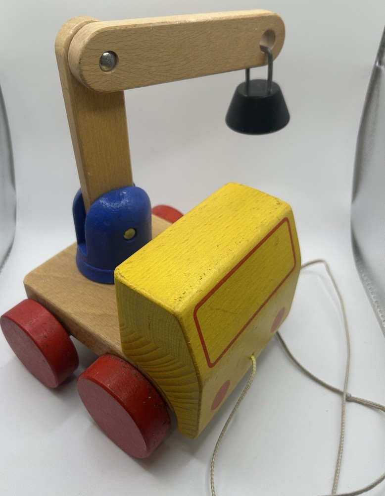 Wood Crane Pull Toy