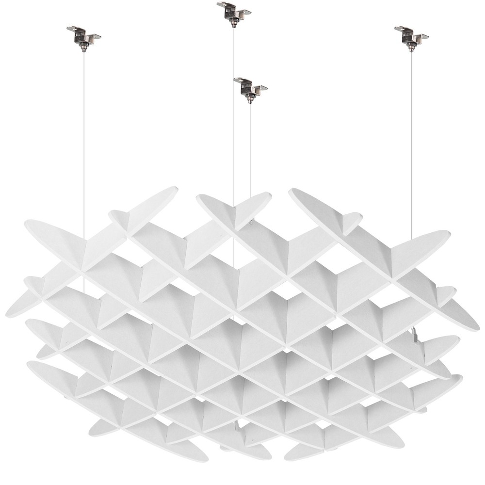 VIVO White Acoustic Ceiling Waffle Panel