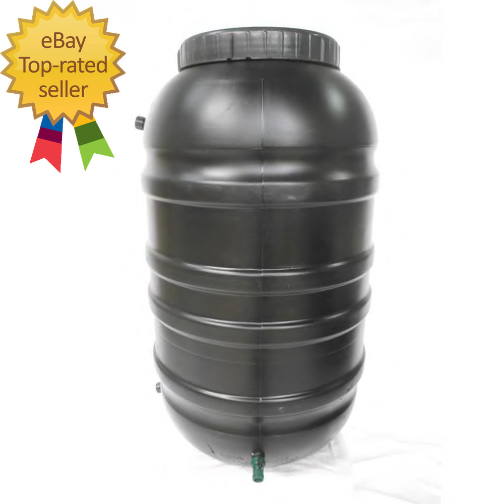 55 Gal. Black Rain Barrel