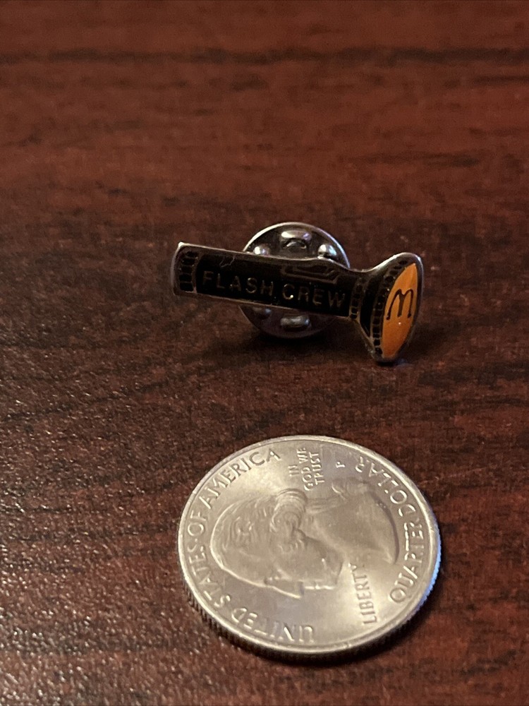 Vintage McDonald’s Flash Crew Flashlight Employee Lapel Hat Pin