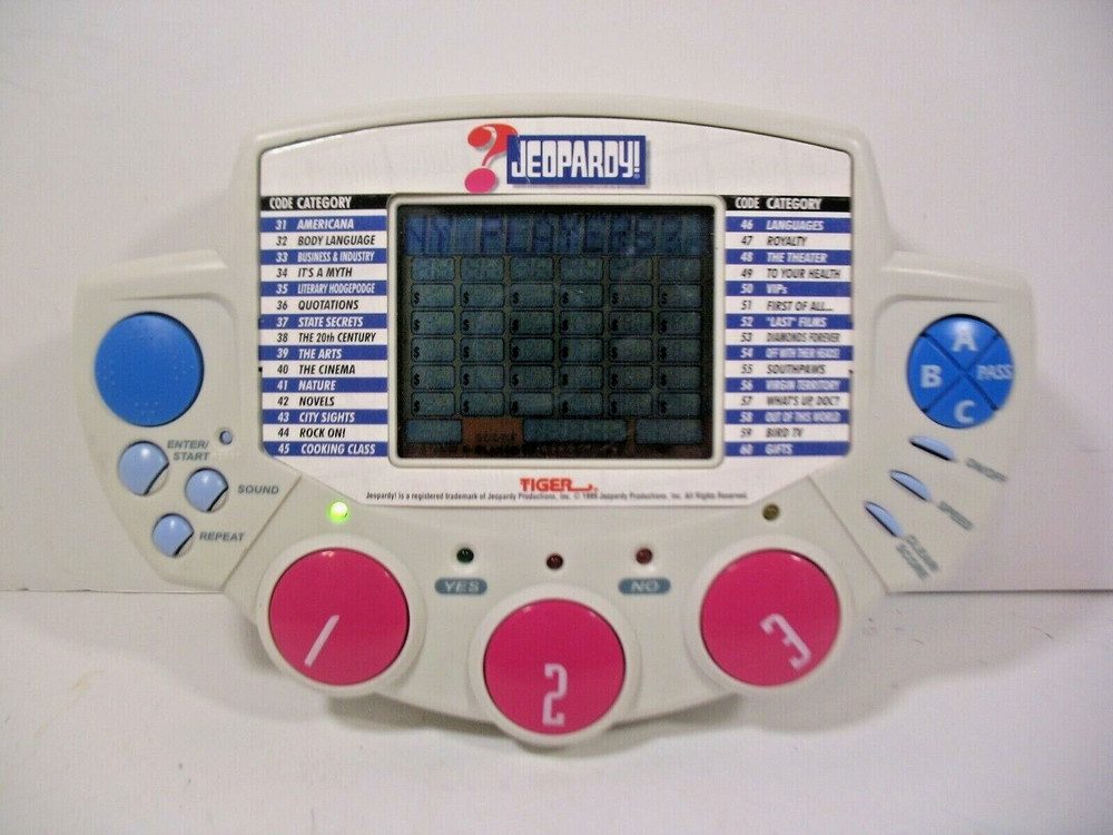 Vintage 1999 Tiger Electronics Jeopardy! Handheld Console Game