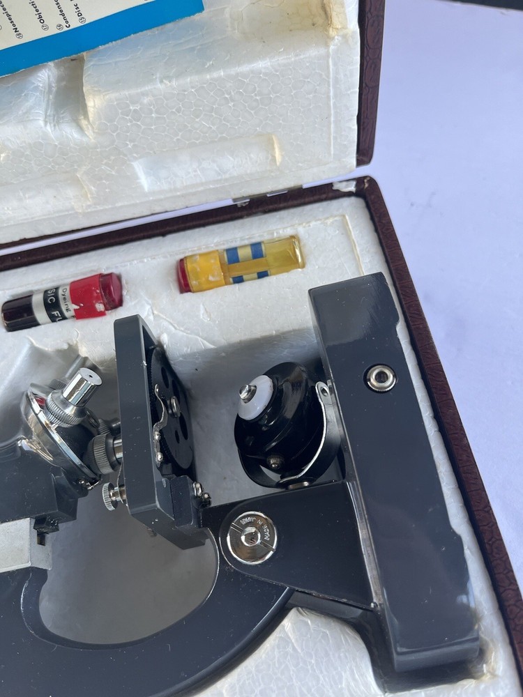 Stellar Zoom High Power Microscope Vintage In Case + Accessories