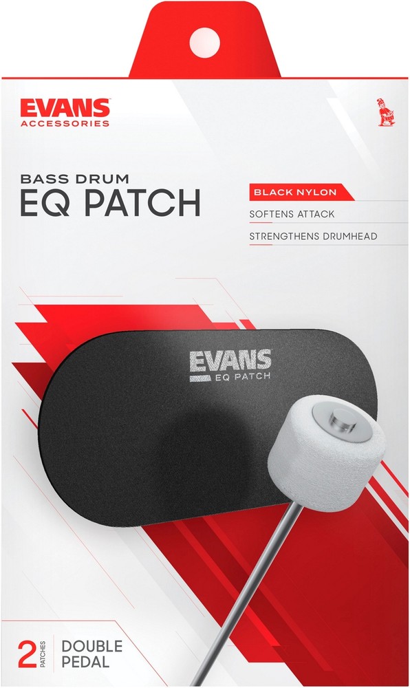 Evans EQ Double Bass Drum Patch Black