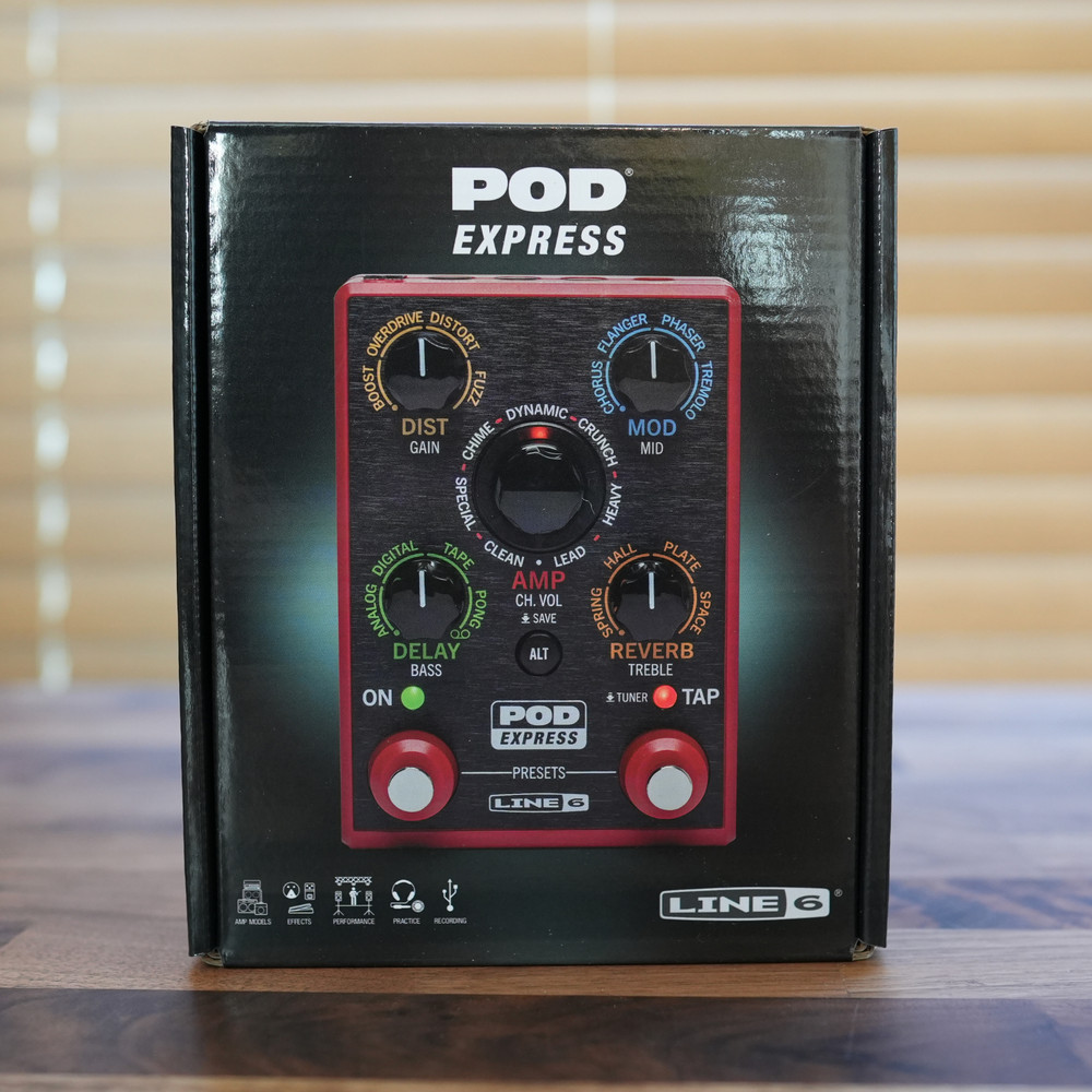 Line 6 POD EXPRESS Guitar Multi Effects Pedal Amp Simulator