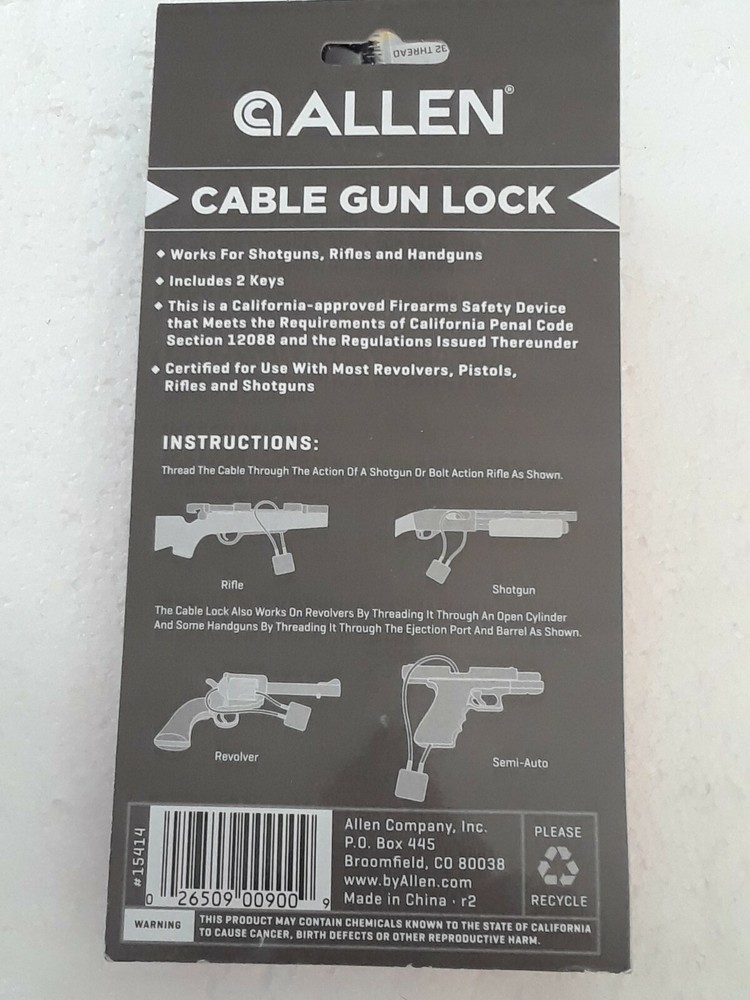 ALLEN CABLE GUN LOCK
