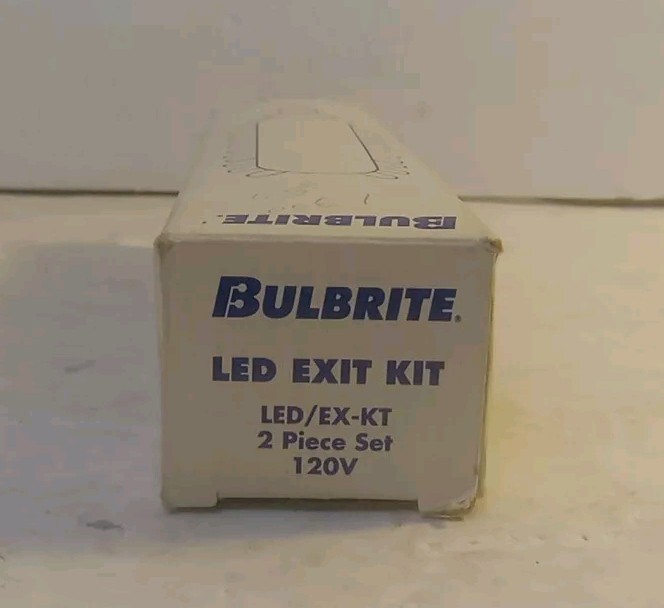 Bulbrite LED Exit Light Kit 2 Sets, 2 Pieces (26 Light LED Unit) 120V NEW!!