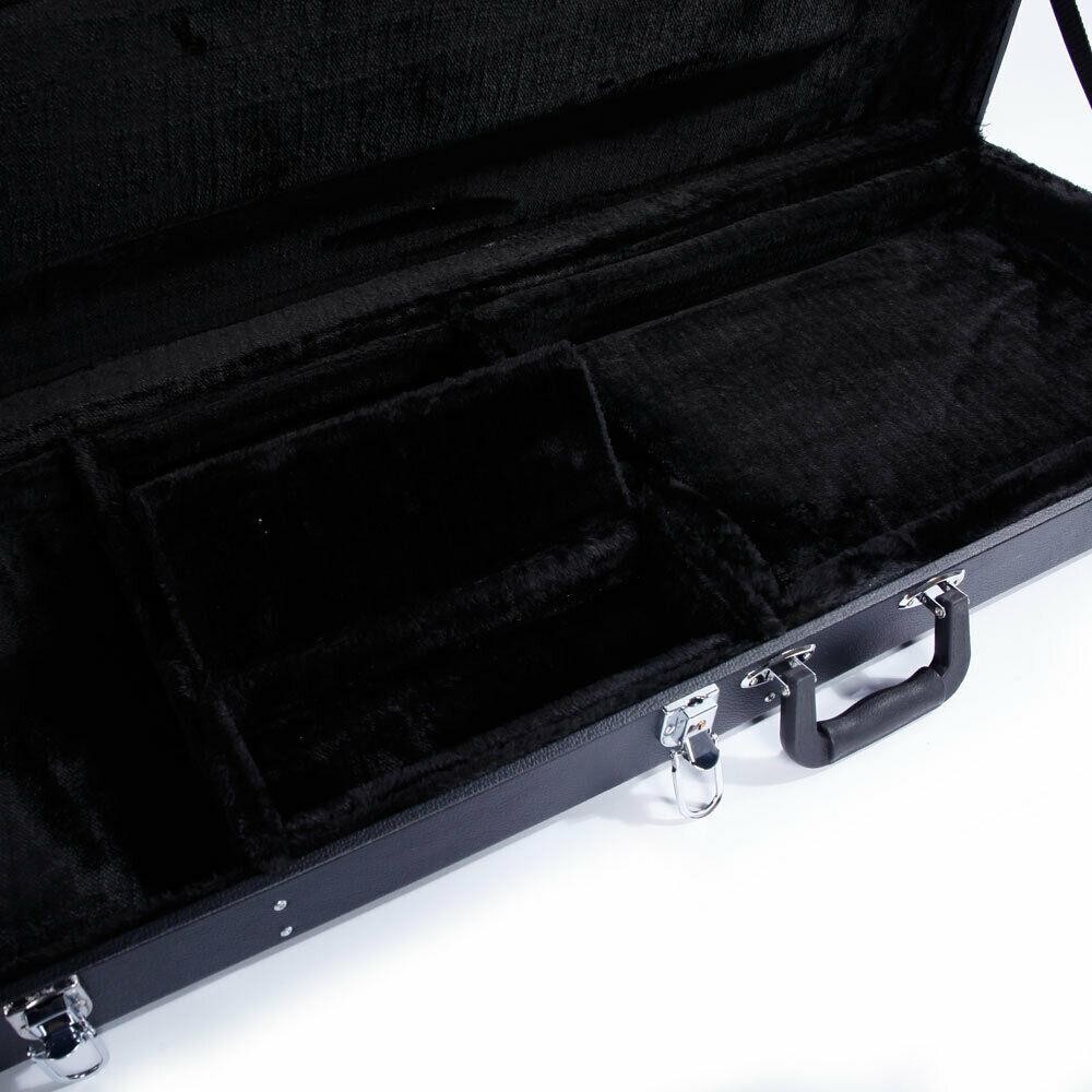 Glarry Wood Electric Guitar Case Lockable Hard-Shell Case