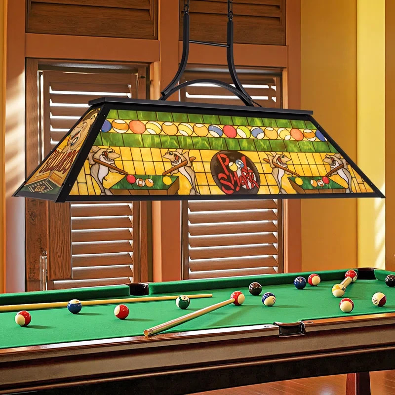 (REDUCED) Pool Table Light (Tiffany) (Billiard Design)