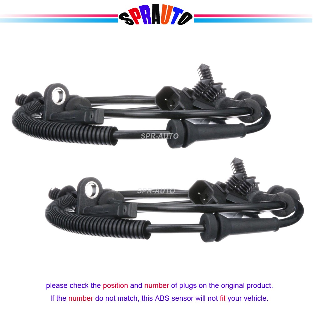 2Pcs ABS Wheel Speed Sensor Front Driver Passenger For Dodge Durango 16-25 Jeep