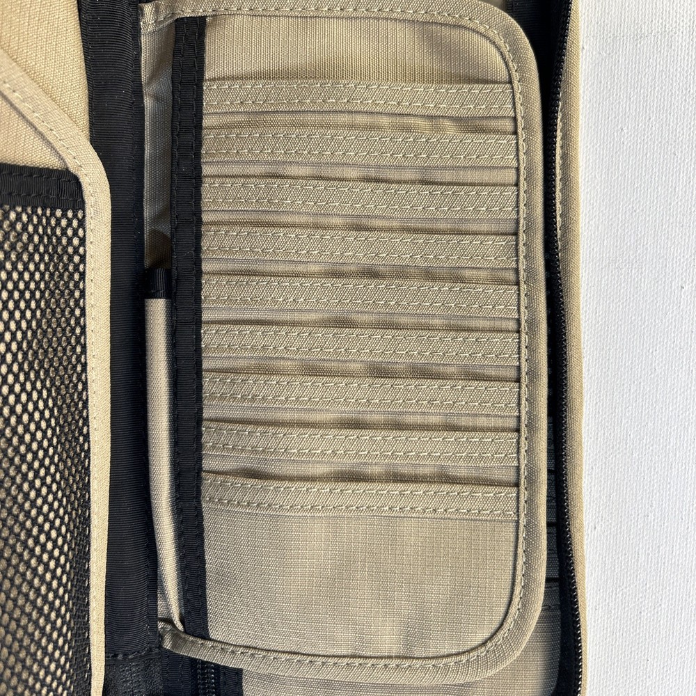 LL Bean Full Zip Personal Organizer Brown