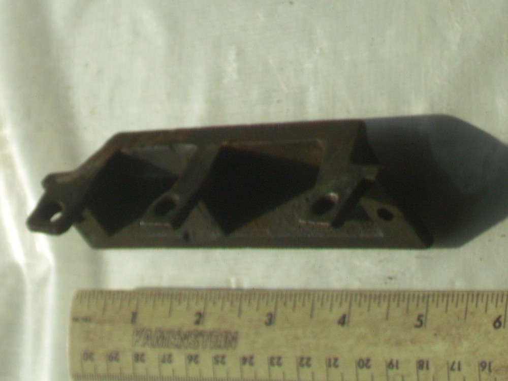 Rare vintage art deco solid brass front, back door lock catch only