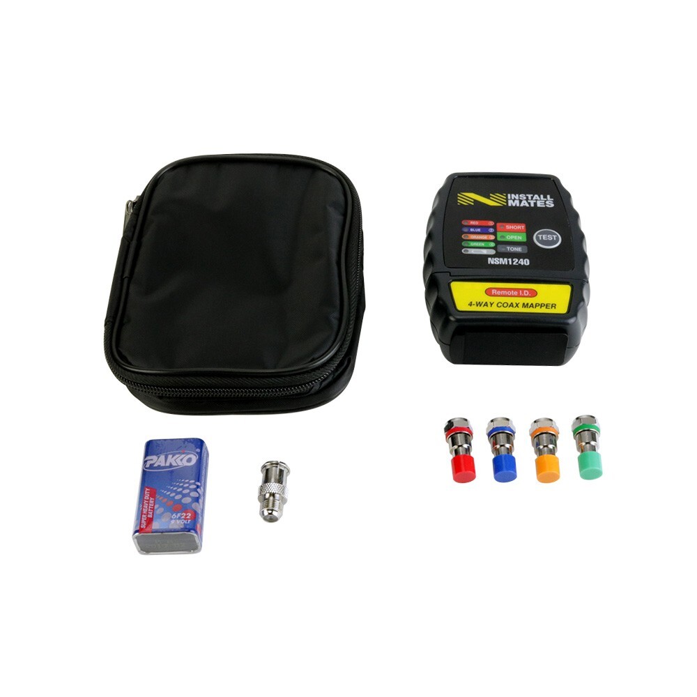 *OPEN BOX* InstallMates™ 4-Way Coax Mapper with Color-Coded Indicators